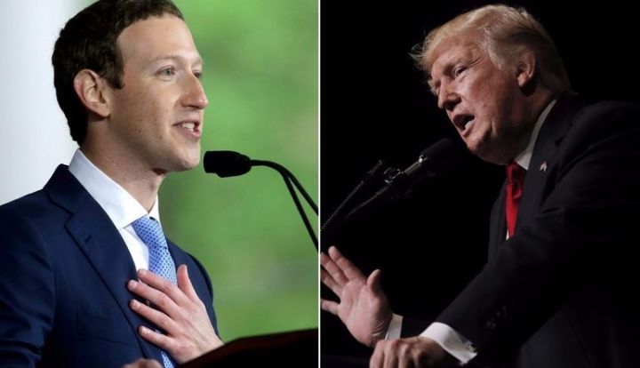 Trump-Zuckerberg baş-başa