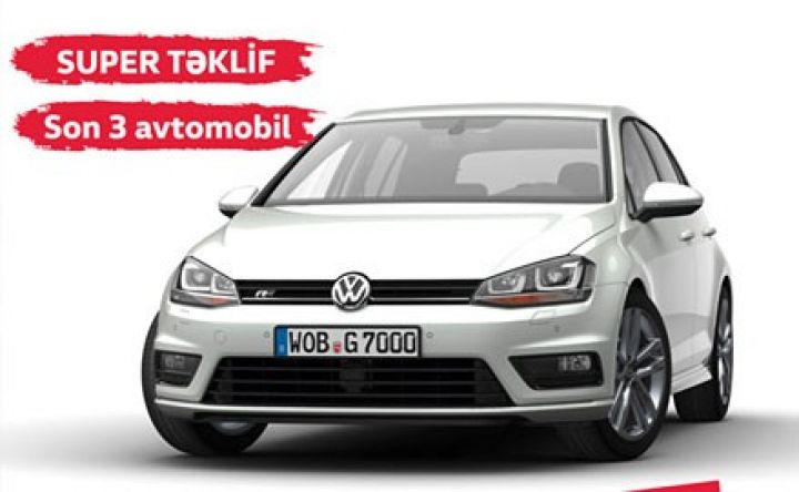 Son 3 Volkswagen Golf VII inanılmaz qiymətə!