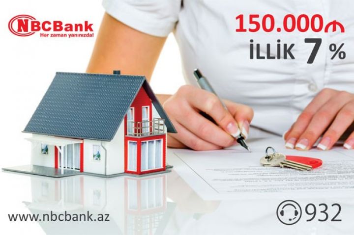 150 000 manatadək ipoteka kreditləri!