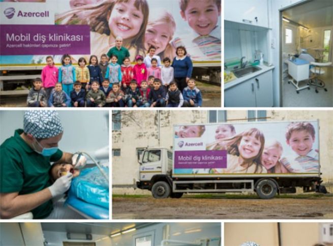 Azercell-in Mobil Diş Klinikası pulsuz xidməti davam etdirir