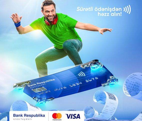 Bank Respublika kartları ilə sürətli ödənişdən həzz alın!