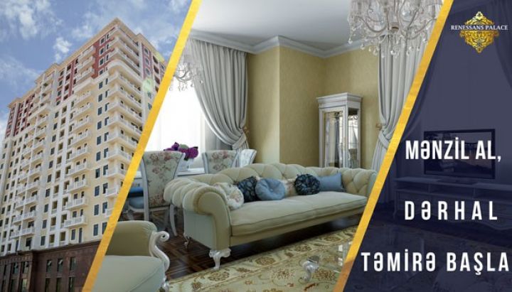 “Renessans Palace”dan mənzil alan şəxslər dərhal təmirə başlayır