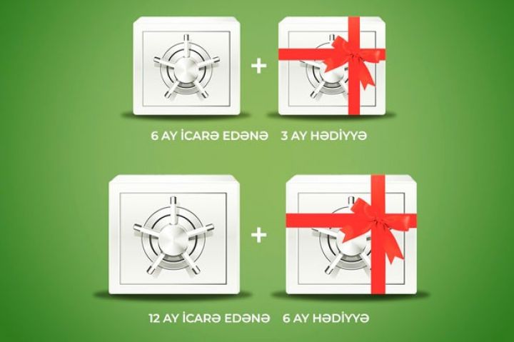 “Seyf qutunuz AGBankda olsun!” - ƏLAVƏ İCARƏ MÜDDƏTİ HƏDİYYƏ OLUNUR