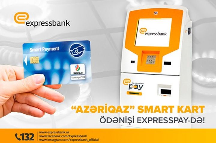 "Expresspay" terminallarında “Azəriqaz” smart kart ödənişləri mümkün oldu