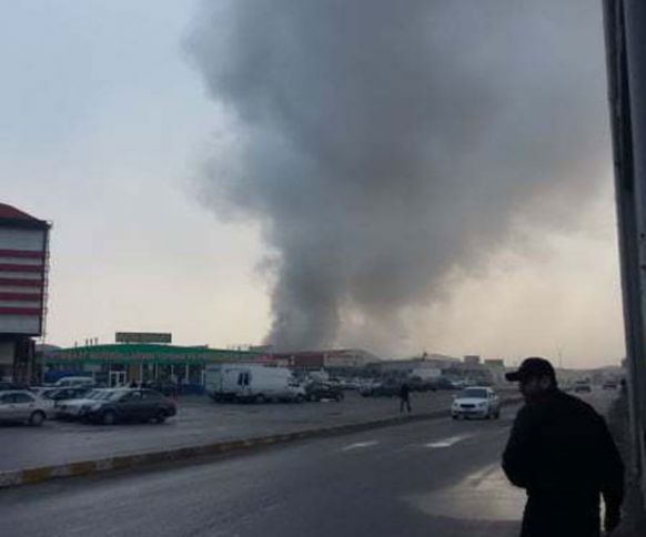“Sədərək” ticarət mərkəzində yanğın  