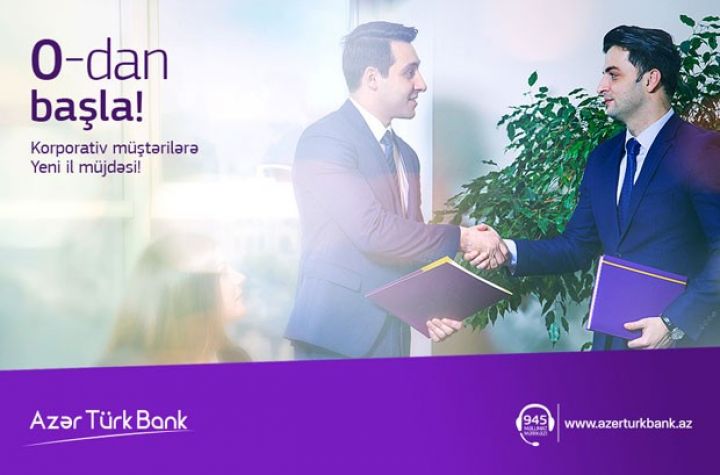 Azər Türk Bankdan şirkət və fərdi sahibkarlara Yeni il müjdəsi