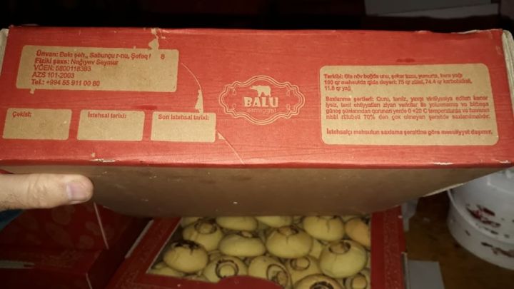 “Balu” şirniyyat sexinə satış qadağan edildi