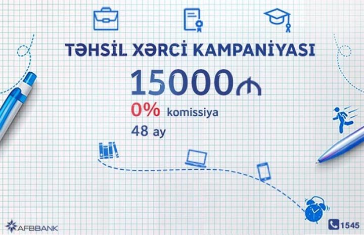 “AFB Bank”-dan  “Təhsil xərci”  kampaniyası
