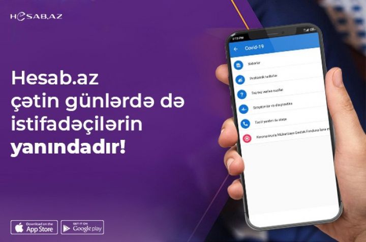 Hesab.az çətin günlərdə də istifadəçilərin yanındadır!