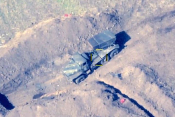 Düşmənin ağır artilleriyası dəqiq zərbələrlə məhv edilib – VİDEO