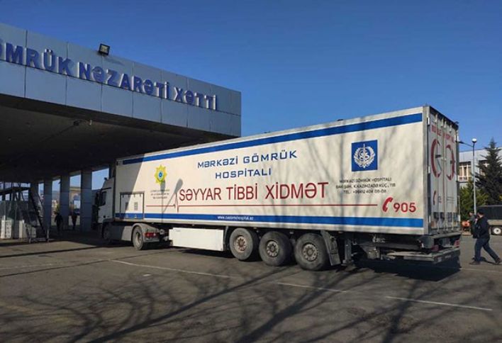 İranla sərhədə mobil səyyar hospital göndərildi