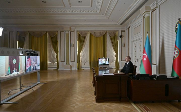 Azərbaycan, Əfqanıstan və Türkmənistan prezidentlərinin videokonfrans vasitəsilə görüşü keçirilib