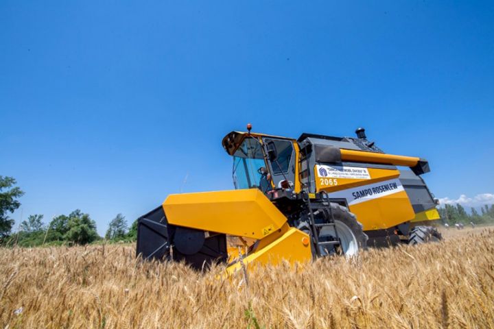 İlk yerli kombayn test edildi