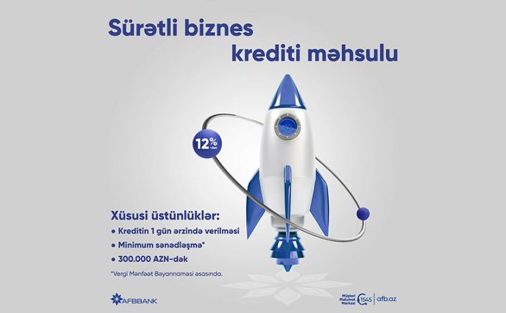 "AFB Bank"dan sürətli biznes kreditləri
