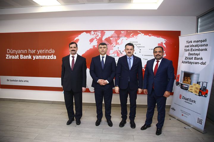 Qardaş iki ölkənin kənd təsərrüfatı nazirlərindən "Ziraat Bank Azərbaycan"a ziyarət