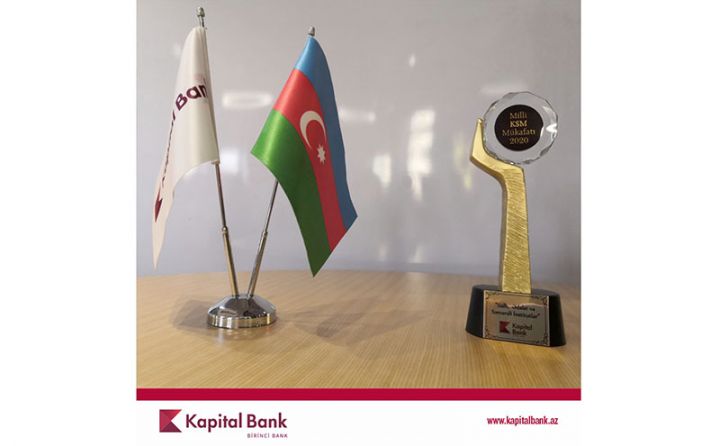 Kapital Bank növbəti dəfə “Milli KSM” mükafatına layiq görülüb