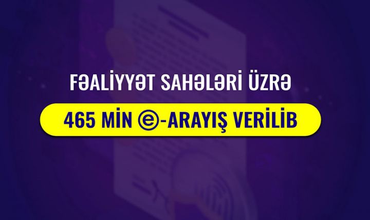 465 min e-arayış verilib