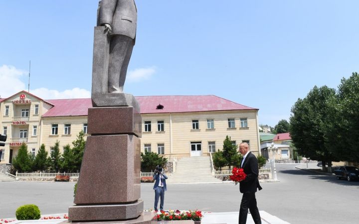 Prezident İlham Əliyev Daşkəsəndə səfərdədir