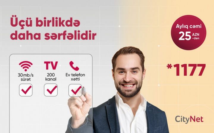 “CityNet" yeni tarifini təqdim edir