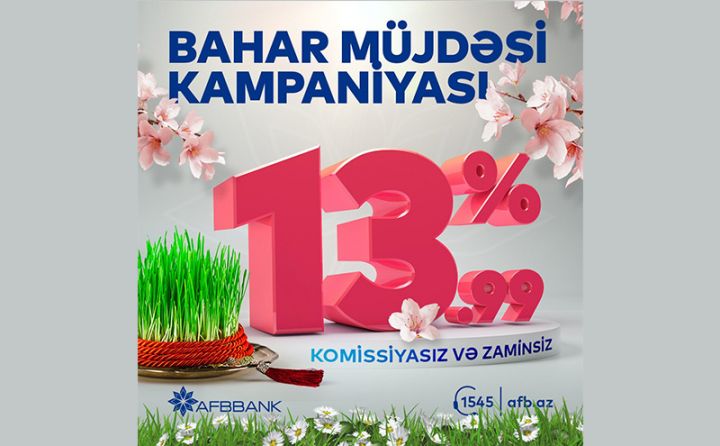 AFB Bankdan nağd pul kreditinə endirim