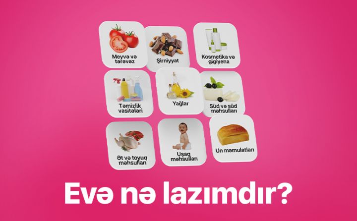 Artıq marketə getməyə ehtiyac qalmayacaq!