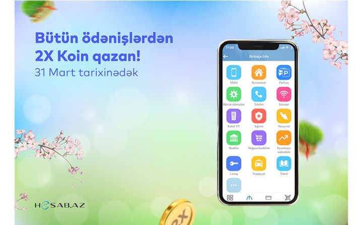 Hesab.az-da 2-QAT Novruz sevinci!