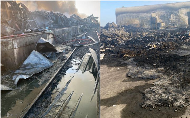 "Azərsun Sənaye Parkı”nın ərazisində yanğın söndürülüb - FOTOLAR