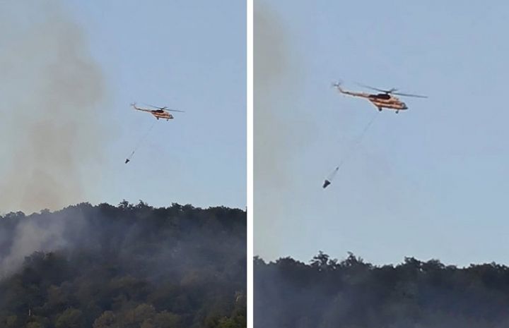 Şahdağ Milli Parkında yanğın