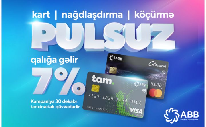 ABB-dən pulsuz kartlarla yeni kampaniya!
