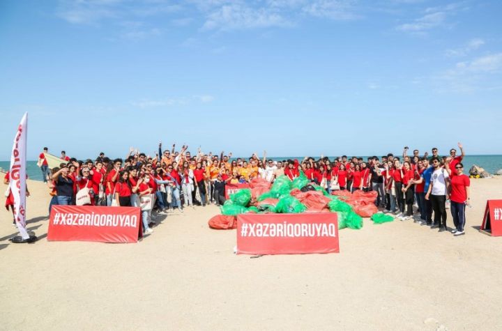 “Xəzəri qoruyaq” Beynəlxalq Ekoloji Kampaniya keçirilib - FOTOLAR