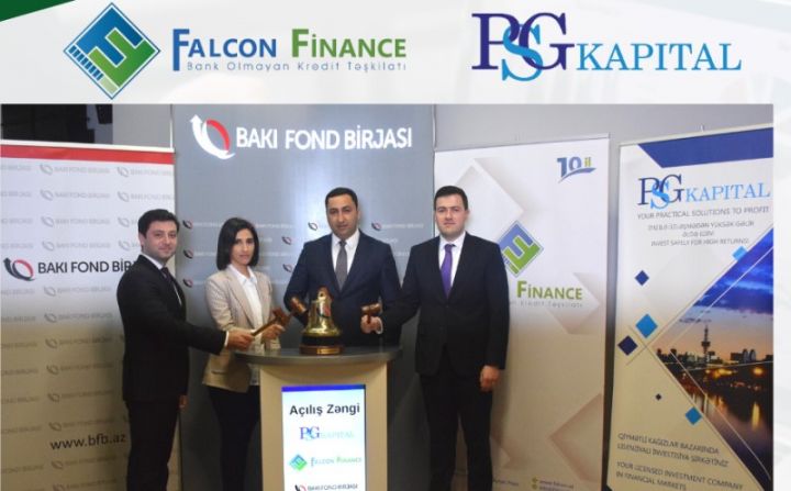 BOKT “Falcon Finance” istiqrazları üçün “açılış zəngi” çalındı, ticarəti başladı