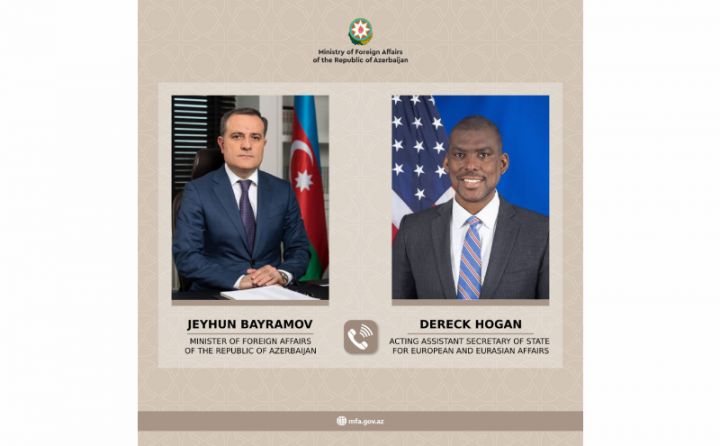 Ceyhun Bayramov ABŞ dövlət katibinin köməkçisilə  danışıb