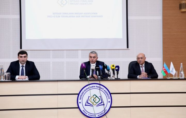 İqtisadi Zonaların İnkişafı Agentliyində 2022-ci ilin yekunlarına dair mətbuat konfransı keçirilib