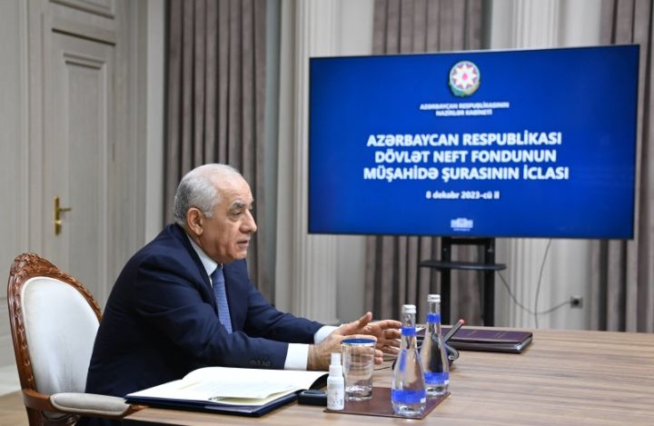 Dövlət Neft Fondunun Müşahidə Şurasının iclası keçirilib