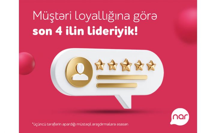 “Nar” ardıcıl 4 ildir, Müştəri Loyallığı İndeksində liderdir