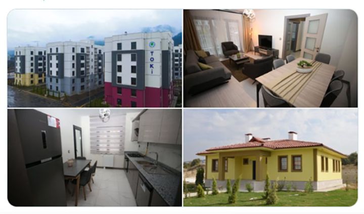 Ərdoğan Hatayda zəlzələdən sonra tikilən 7000-dən çox evi sahiblərinə təqdim edəcək