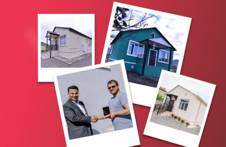 Qırmızı Ürəklər Fondunun şəhid və qazi ailələrinin fərdi yaşayış evləri ilə təmin edilməsi istiqamətində layihəsi davam edir