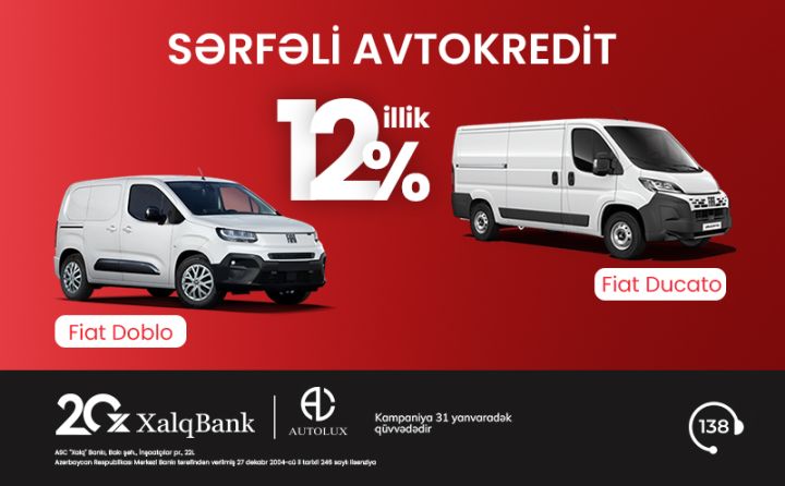 Xalq Bankdan hüquqi şəxslər üçün sərfəli avtokredit