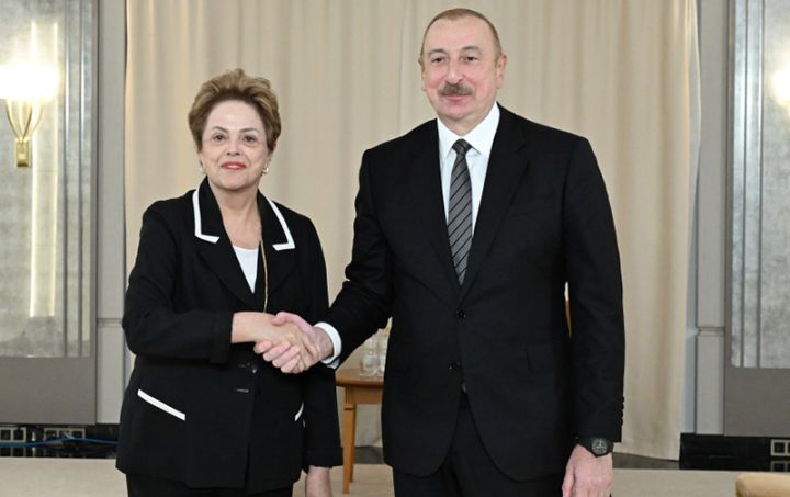 İlham Əliyevin Yeni İnkişaf Bankının prezidenti ilə görüşü olub