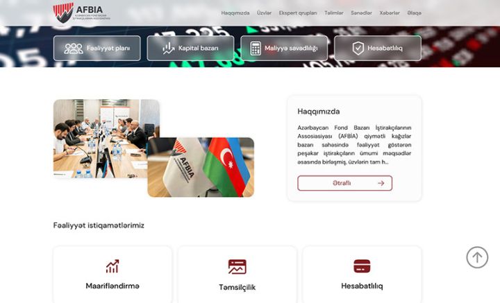 Fond Bazarı İştirakçılarının Assosiasiyası yeni internet səhifəsini istifadəyə verdi
