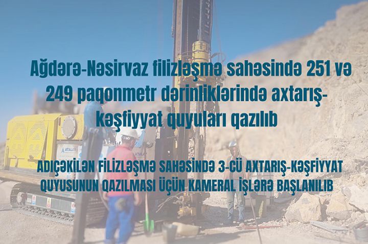 Naxçıvanda qara, əlvan və nəcib metalların axtarışı və qiymətləndirilməsi işləri davam edir