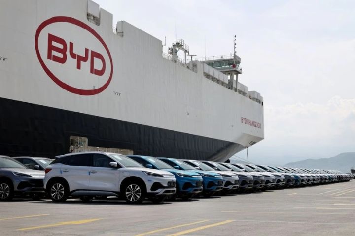 BYD-nin gəmisi 7000 elektromobil ilə Türkiyəyə çatıb