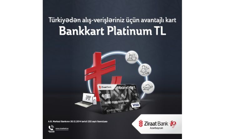 Türk Lirəsi valyutasında Bankkart artıq VİSA Platinum növündə!