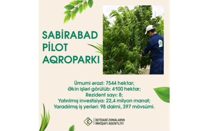Sabirabad Pilot Aqroparkın ərazisi tam olaraq sahibkarların istifadəsinə verilib