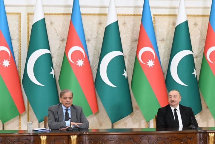 İlham Əliyev və Məhəmməd Şahbaz Şərifin mətbuata bəyanatları- TAM VERSİYA