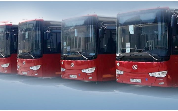 525 nömrəli marşrutda Çin istehsalı olan 10 avtobus istismara verilib