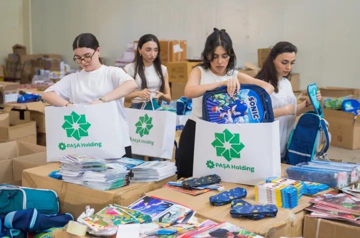 “PAŞA Holding”in tərəfdaşlığı ilə 12 mindən çox aztəminatlı ailənin övladlarına məktəbli ləvazimatları təqdim ediləcək