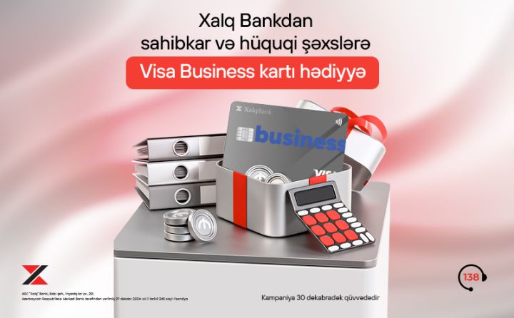 Sahibkar və hüquqi şəxslər üçün Visa Business kartı