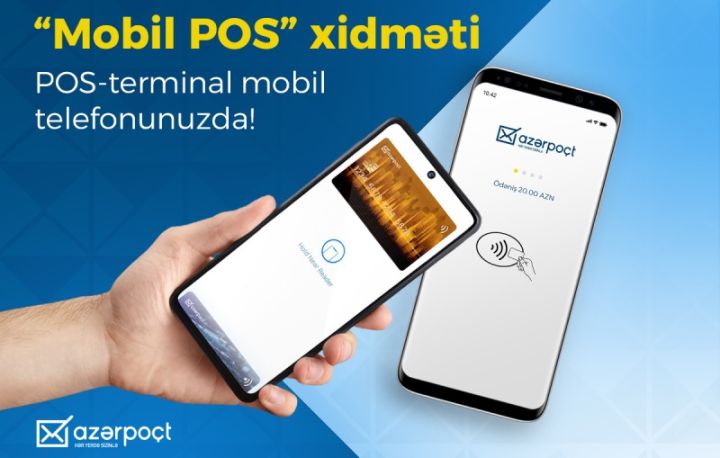 “Azərpoçt” MMC yeni “Mobil POS” xidmətini istifadəyə verib