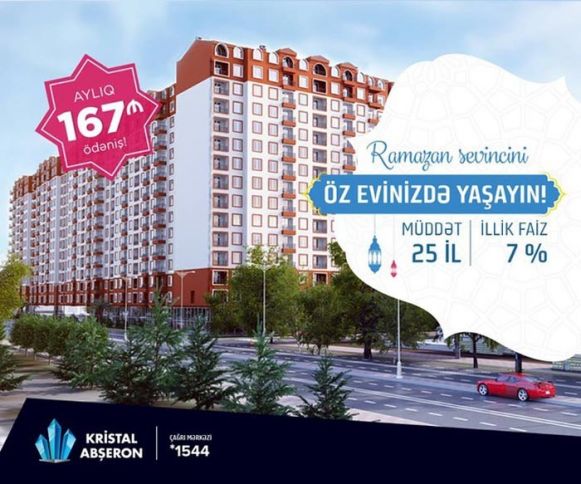 167 manat aylıq ödənişlə tam təmirli mənzil – RAMAZAN BAYRAMINDA FÜRSƏT